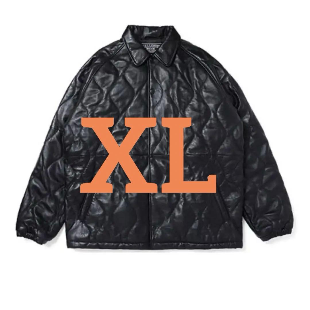 CHALLENGER / QUILTING LEATHER JACKET XL