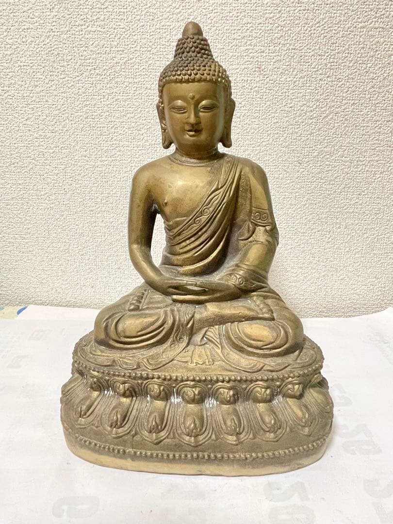銅仏像　阿弥陀如来坐像　骨董　古美術 銅仏像 阿弥陀如来坐像 骨董 古美術