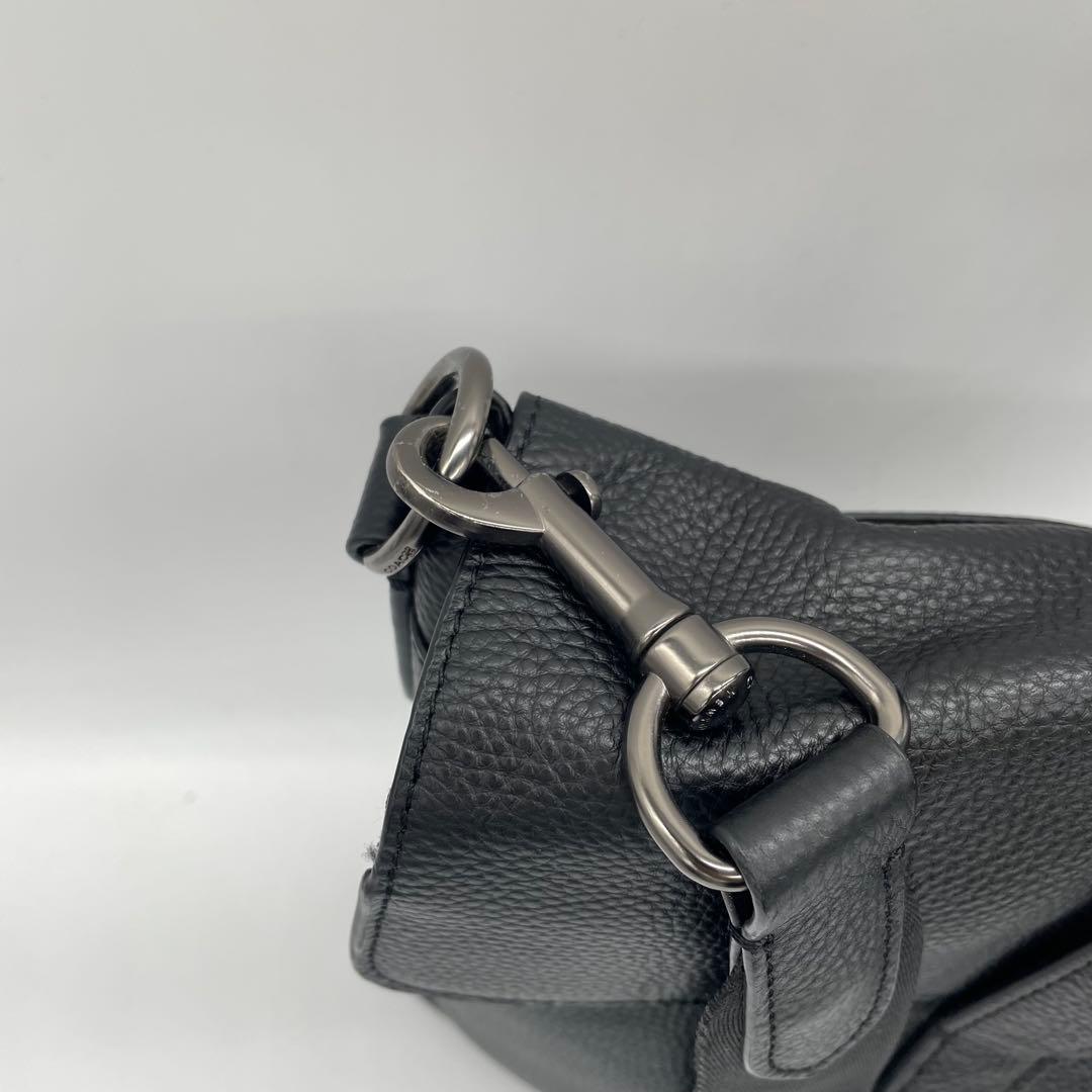 【極美品】コーチ　2way ビジネスバッグ　ハミルトン　レザー　黒　F75757