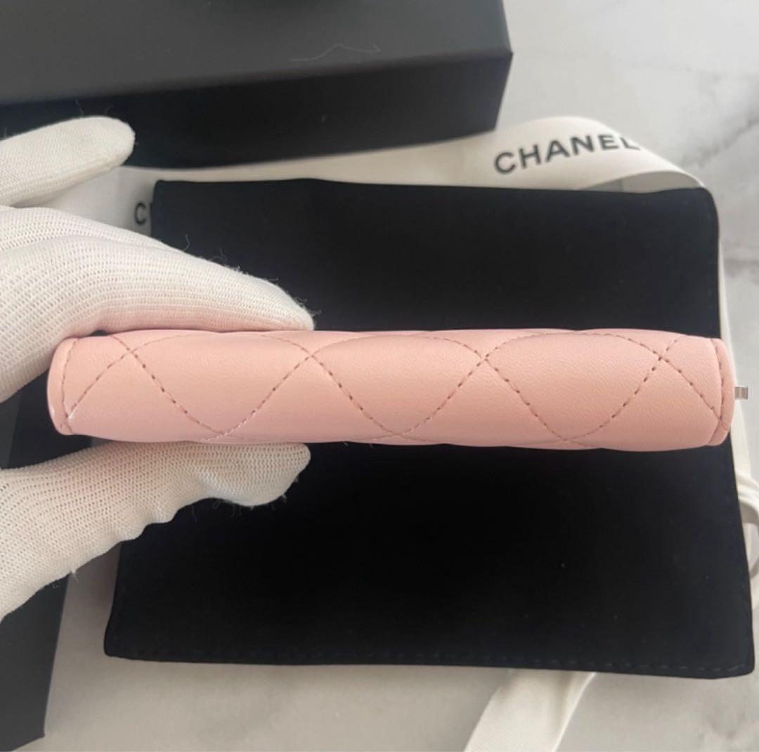 【SALE】CHANEL カードケース ピンク 新品 ミニ財布 箱付き