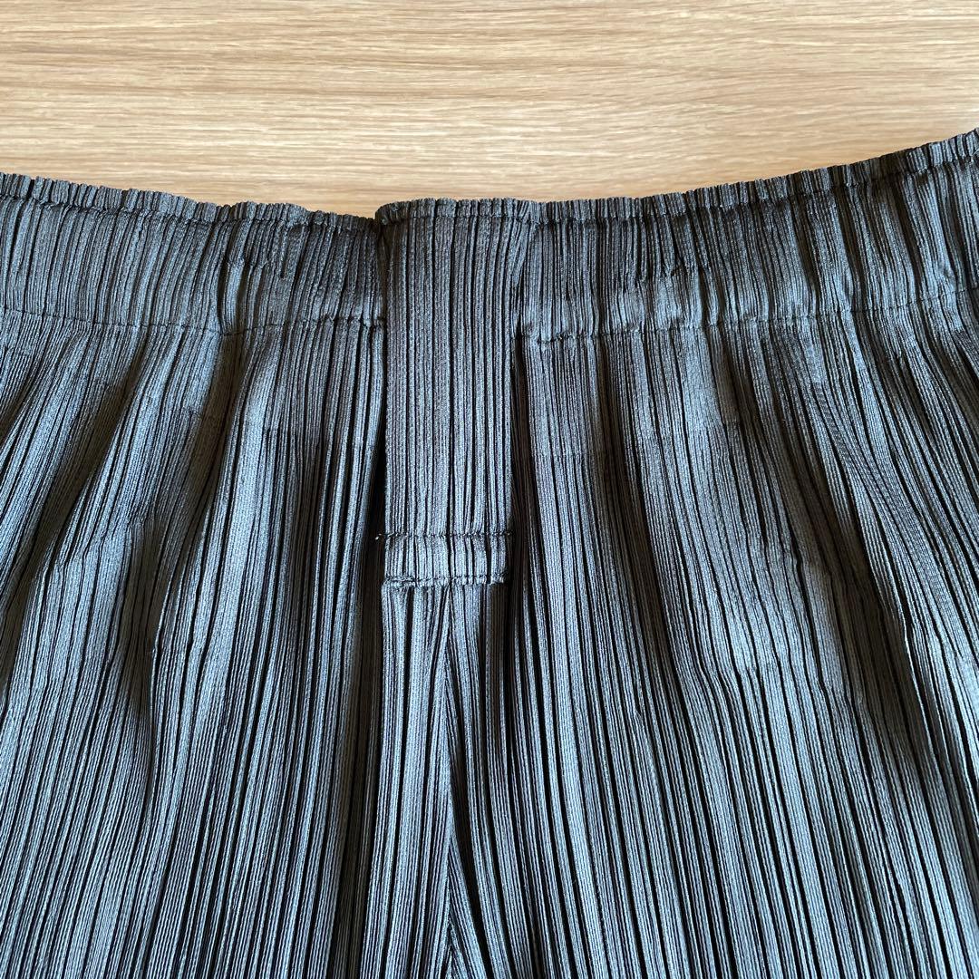 イッセイミヤケ PLEATS PLEASE ブラック ガウチョパンツ サイズ3