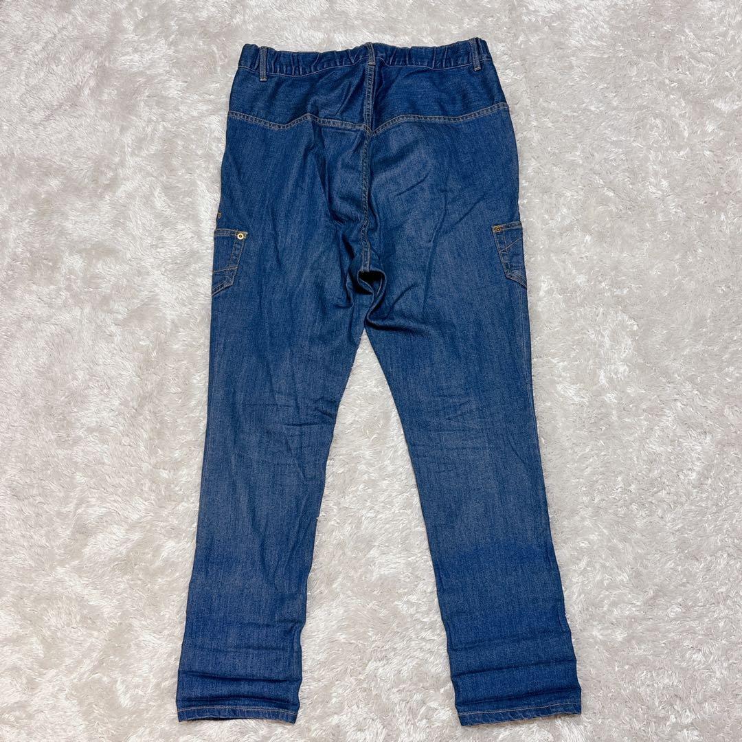 メルシーボークー 後ろ前パンツ サルエルパンツ 濃紺 XL 大きいサイズ