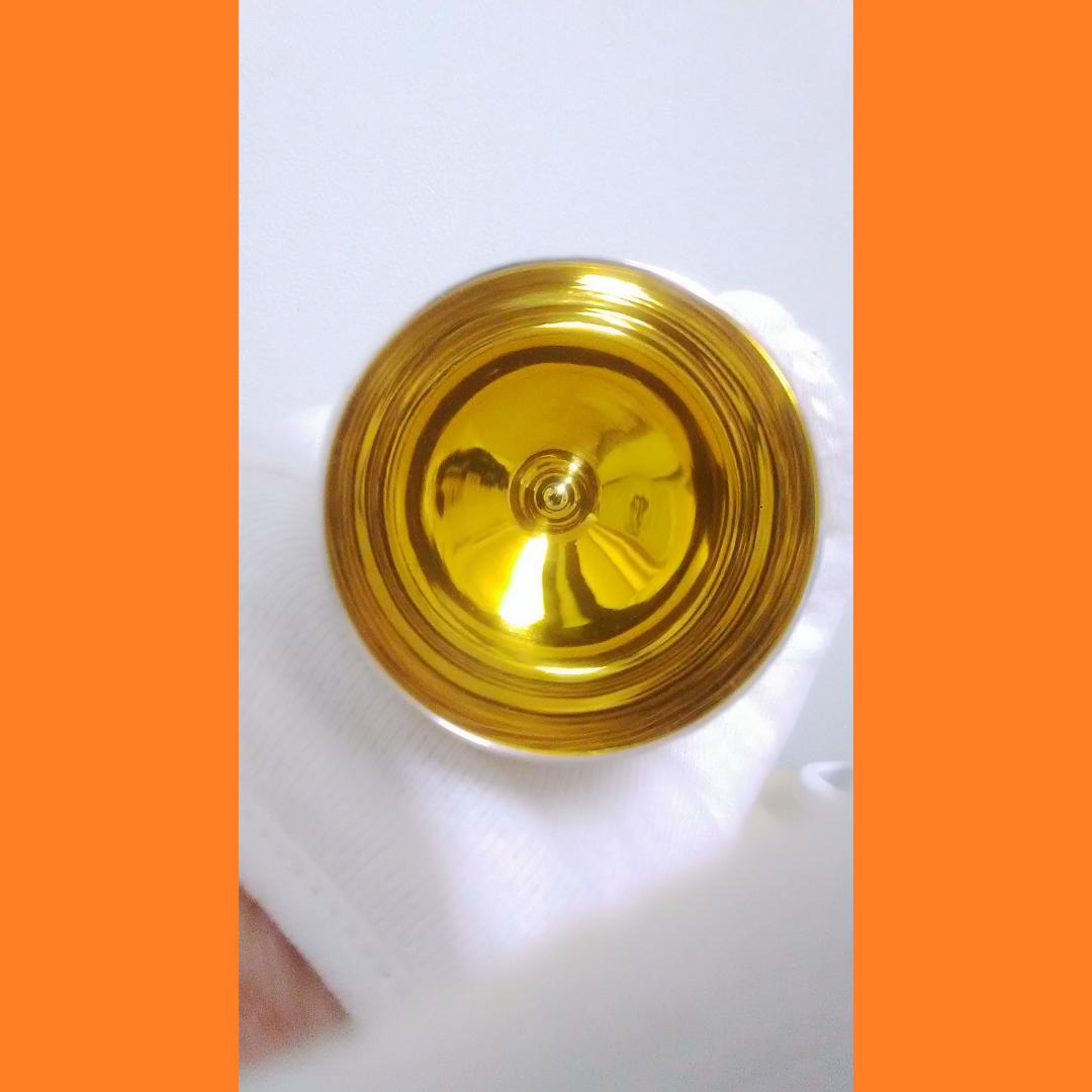 人間国宝 奥山峰石 純銀カップ 銀製 グラス ワイングラス シルバー