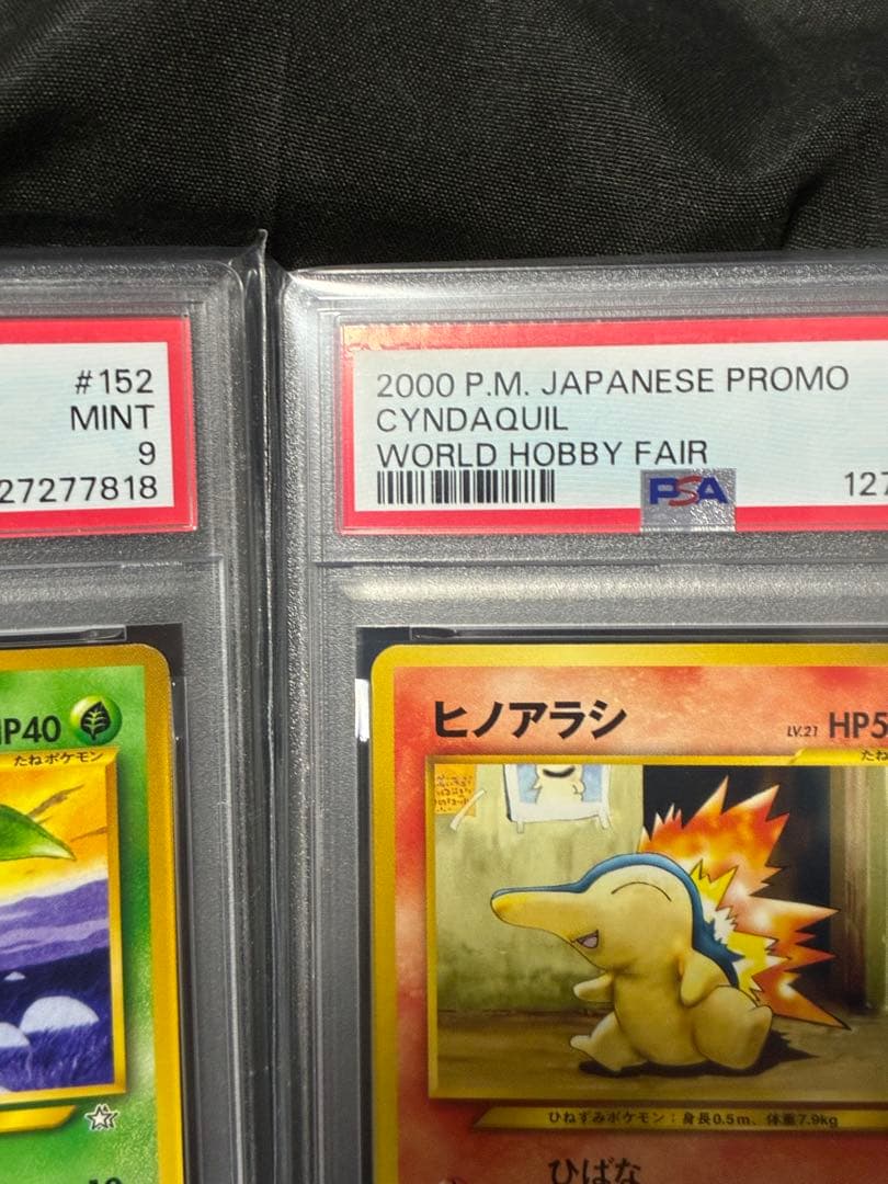 3連番 PSA9 チコリータ ヒノアラシ ワニノコ ワールドホビーフェア プロモ