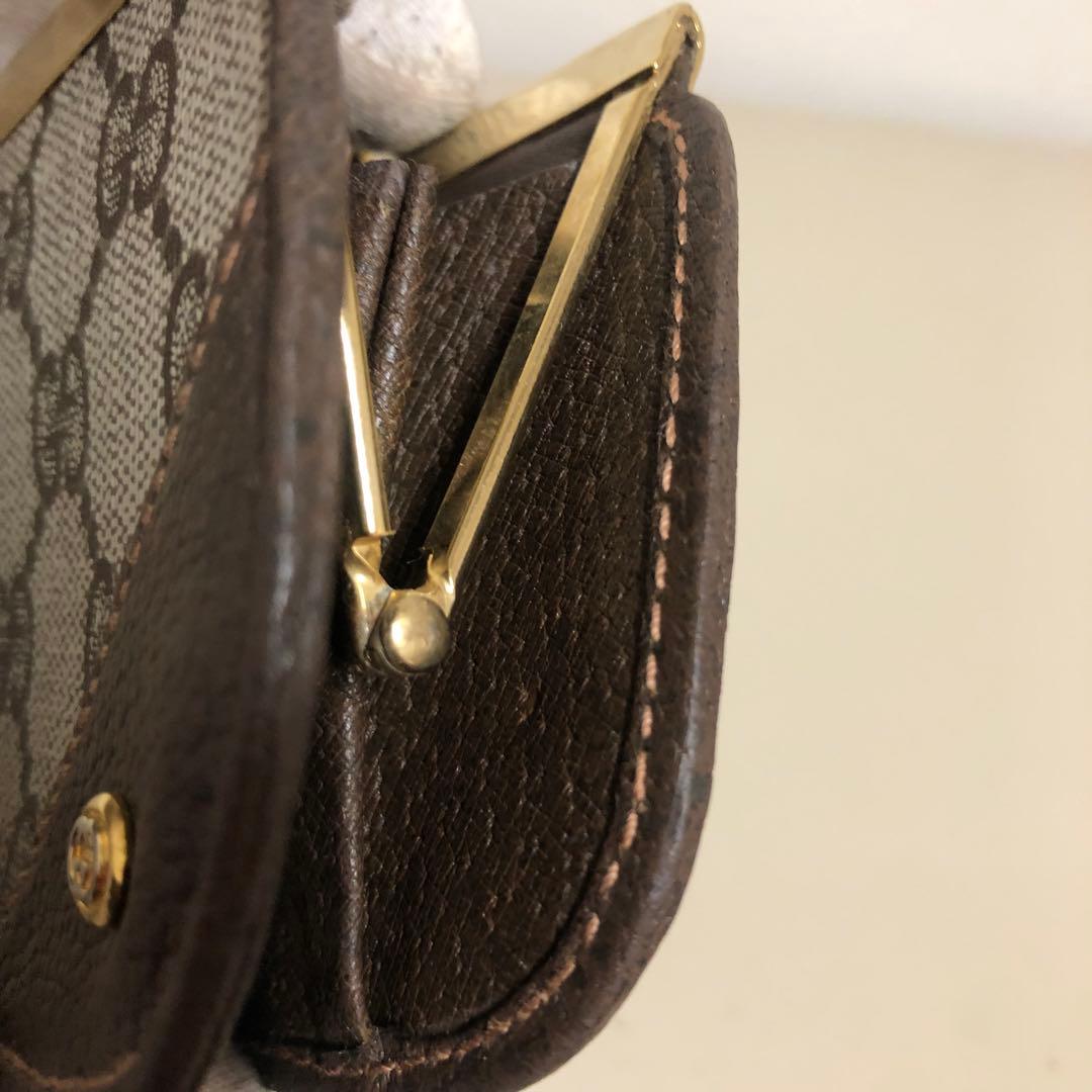 Ｎagi✨様 グッチ　ケース　がま口　GG 柄　PVC レザー