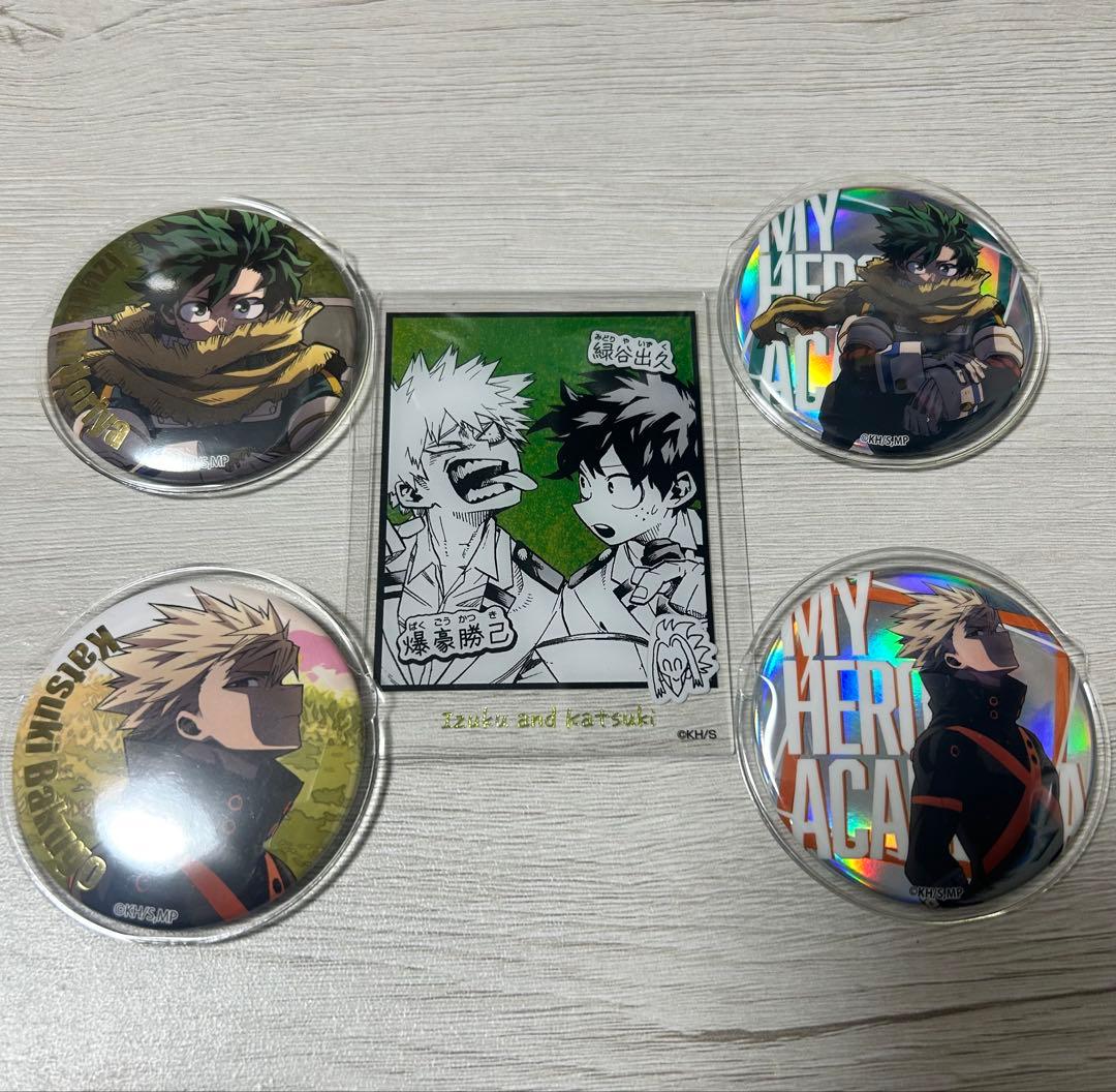 ヒロアカ ジャンフェス 爆豪勝己 緑谷出久 箱入り アクリルカード 缶