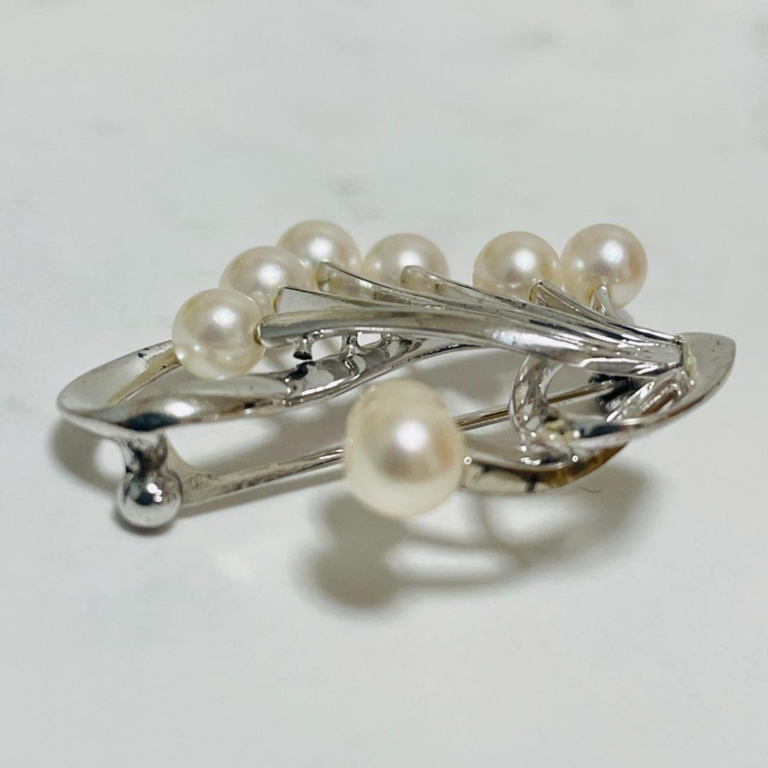 皇室御用達 MIKIMOTO ミキモト アコヤ真珠 パール ブローチ コサージュ