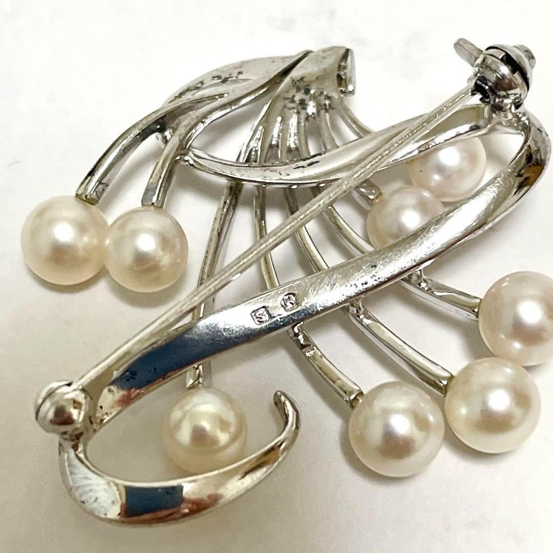 皇室御用達 MIKIMOTO ミキモト アコヤ真珠 パール ブローチ コサージュ