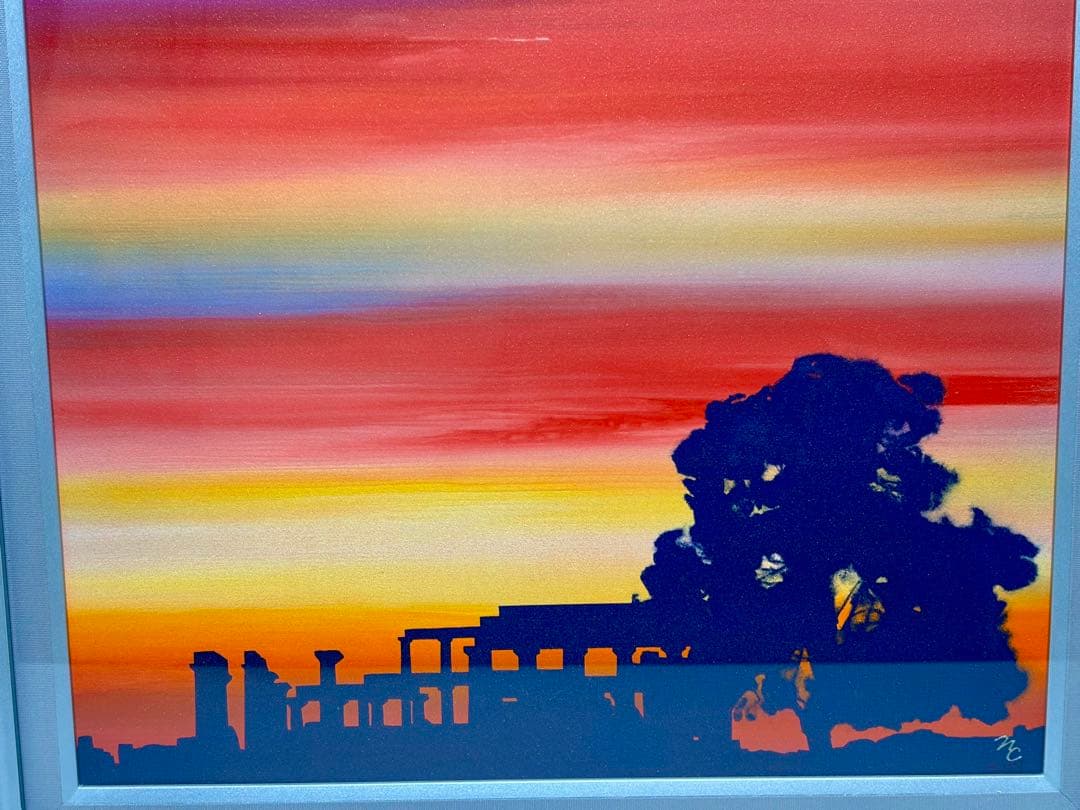 鎮西直秀 「神々の空 エギナ・アファイア神殿」 油彩画 8号 - メルカリ