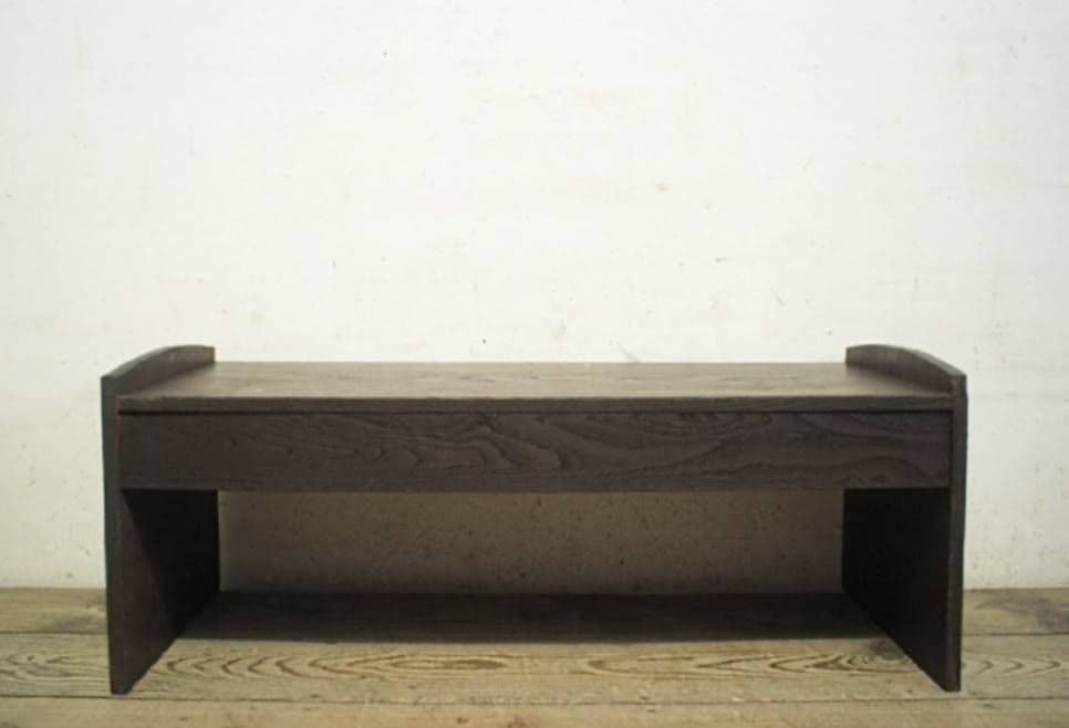 1060 アンティーク ナラ材の文机 ローテーブル 引き出し 陳列台 レトロ