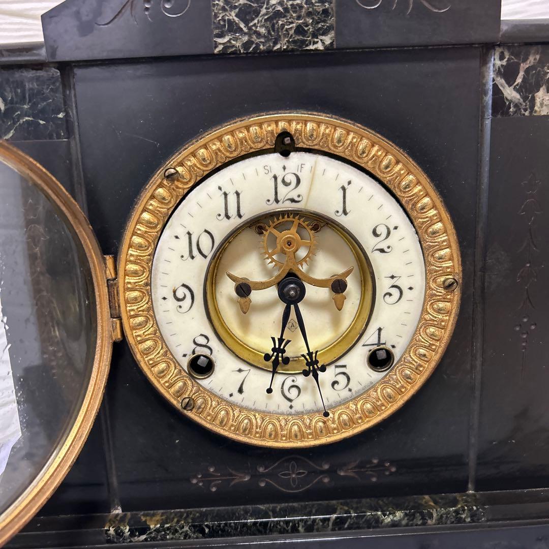 限定値下げ！アンソニア USA製 大理石置き時計 骨董品