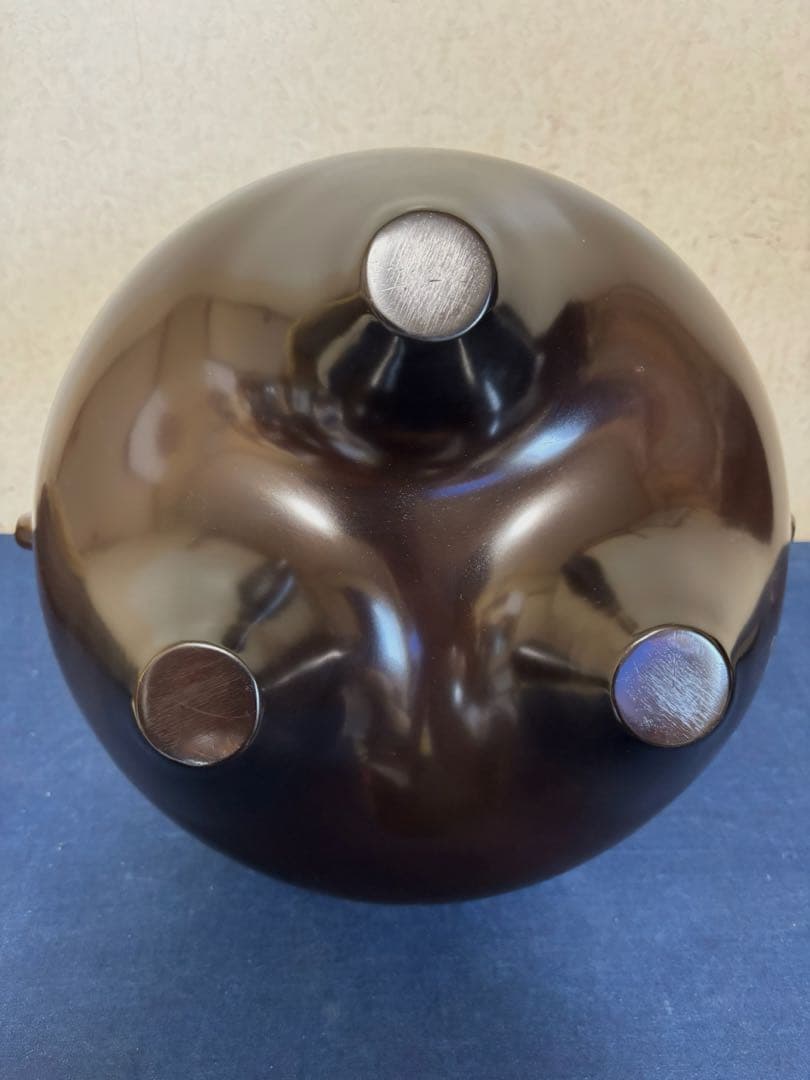 風炉 茶釜 電熱器 人間国宝高橋敬典造 金谷浄雲 唐銅鬼面 南鐐