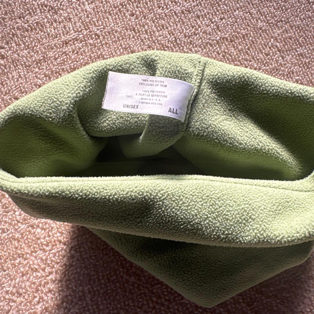 パタゴニア　フリースマフラー　ネックウォーマー　 usa オリーブグリーン