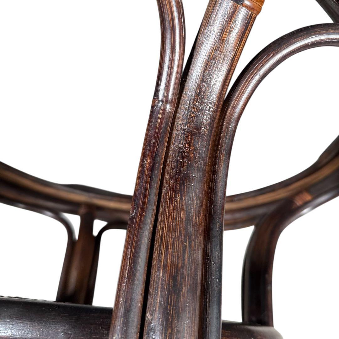 HR779 ラタン 籐 ガラストップテーブル