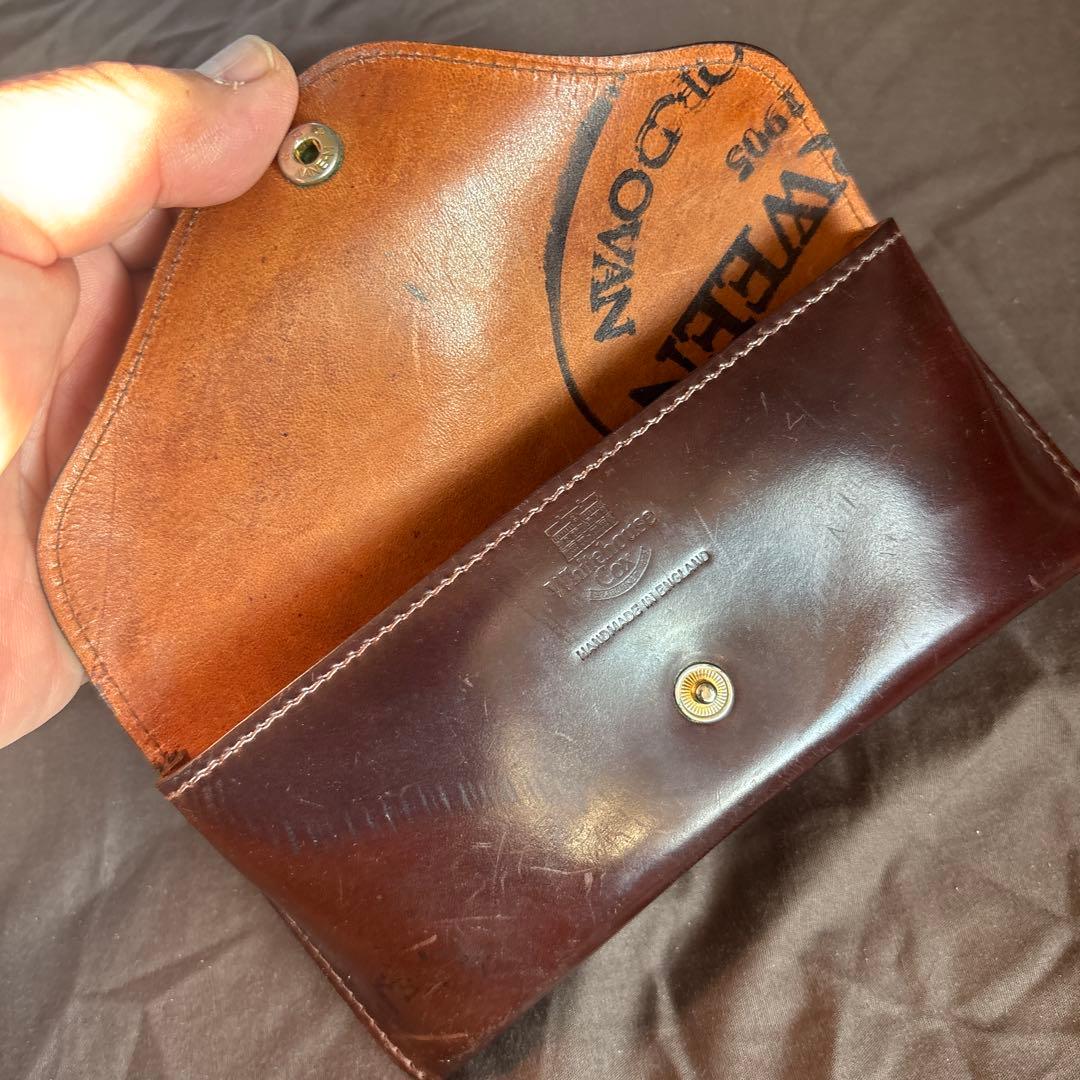 希少　ホワイトハウスコックス　メガネケース　コードバン