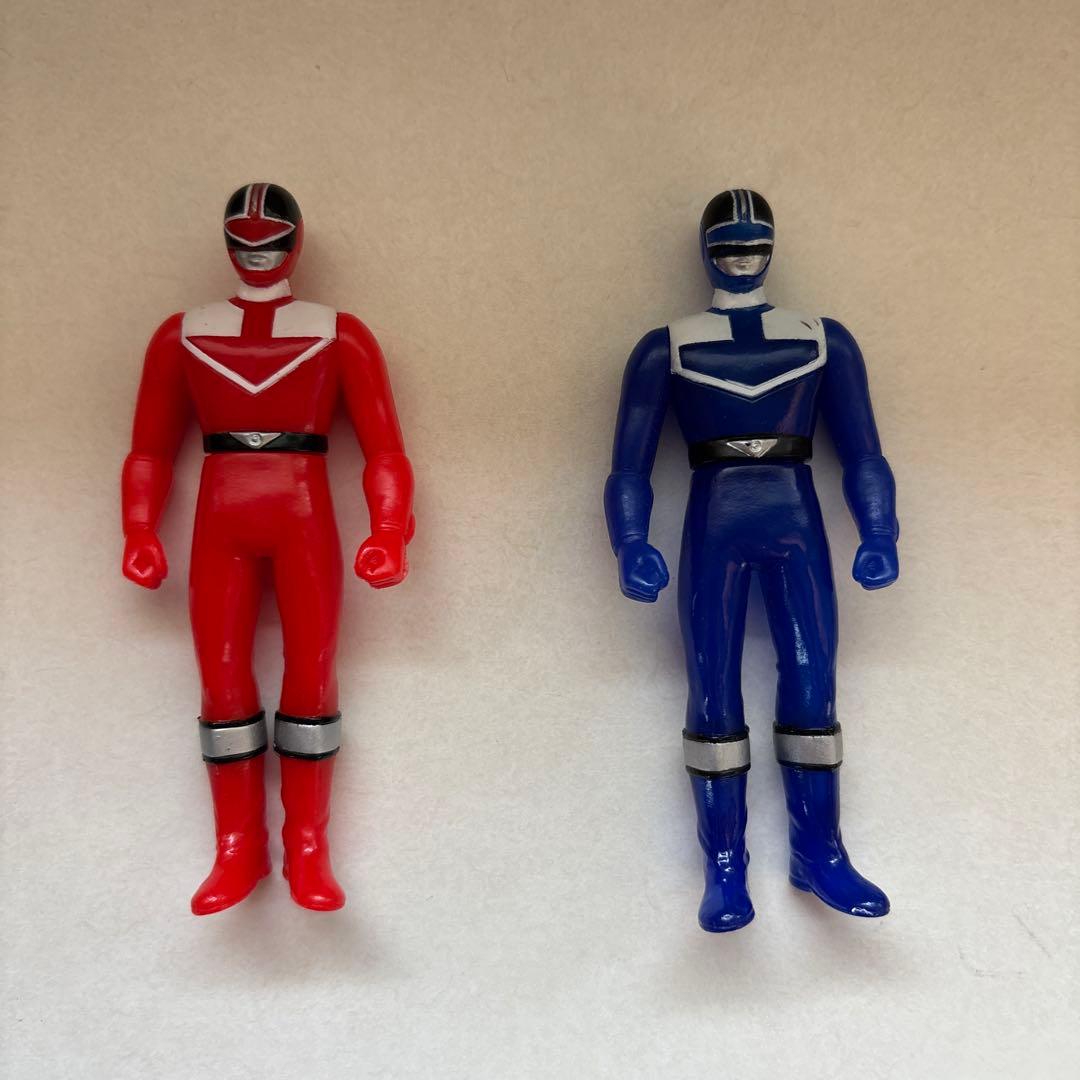 未来戦隊タイムレンジャー フィギュアセット レッド&ブルー - メルカリ