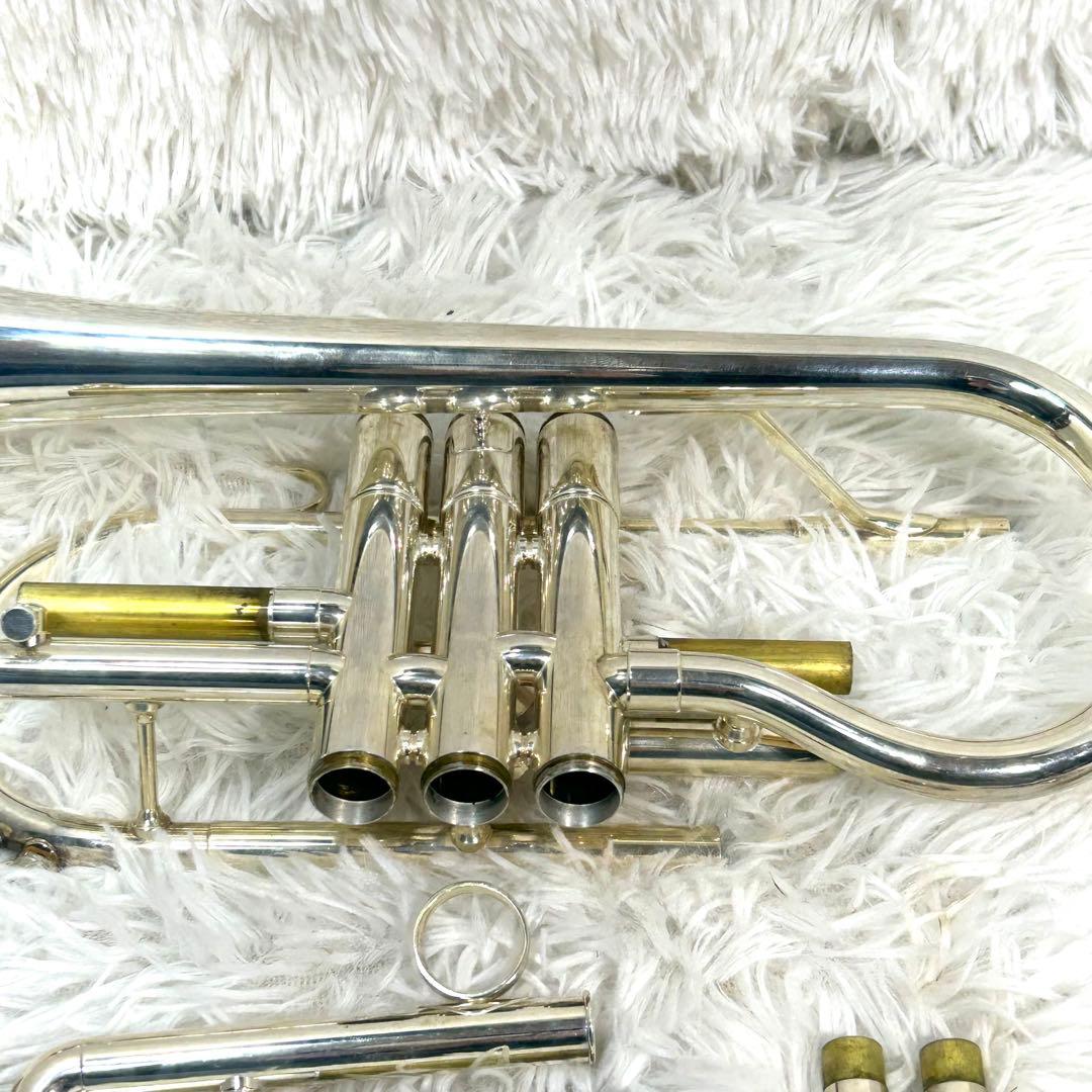 美品】YAMAHA ヤマハ YCR-3330S コルネット シルバー 動作確認