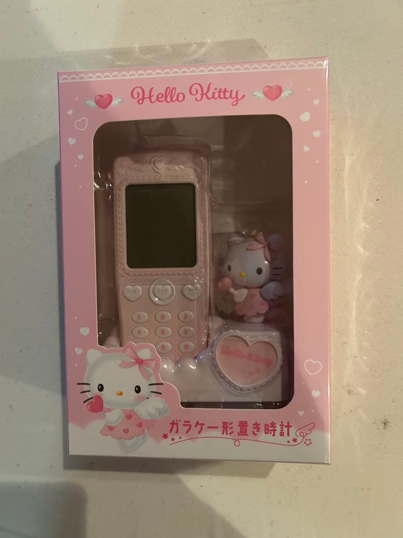 新品 未開封】サンリオ ガラケー型置き時計 ハローキティ キャラクター