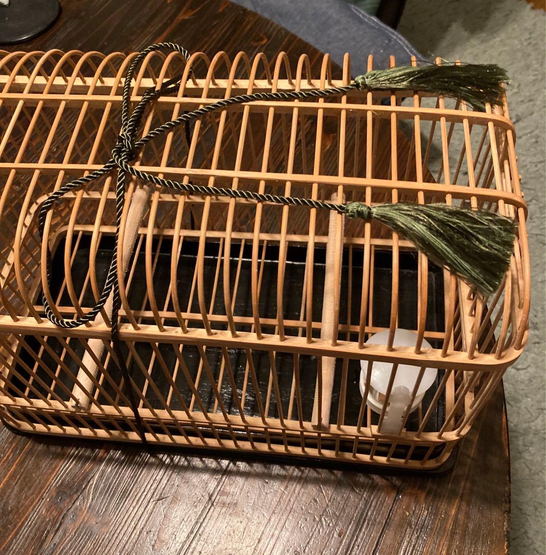 インテリアに如何？大名籠①メジロ籠37X26X19