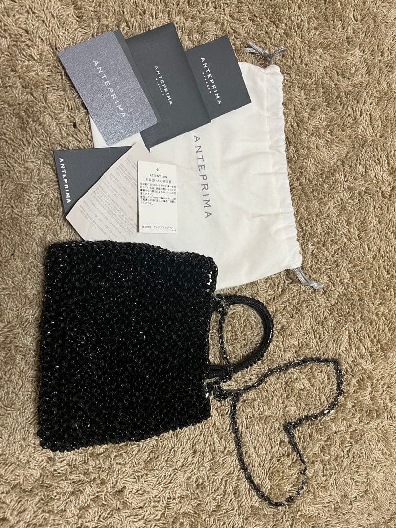 【美品】アンテプリマ ワイヤーバッグ スタンダード ミニアトゥーラ ブラック