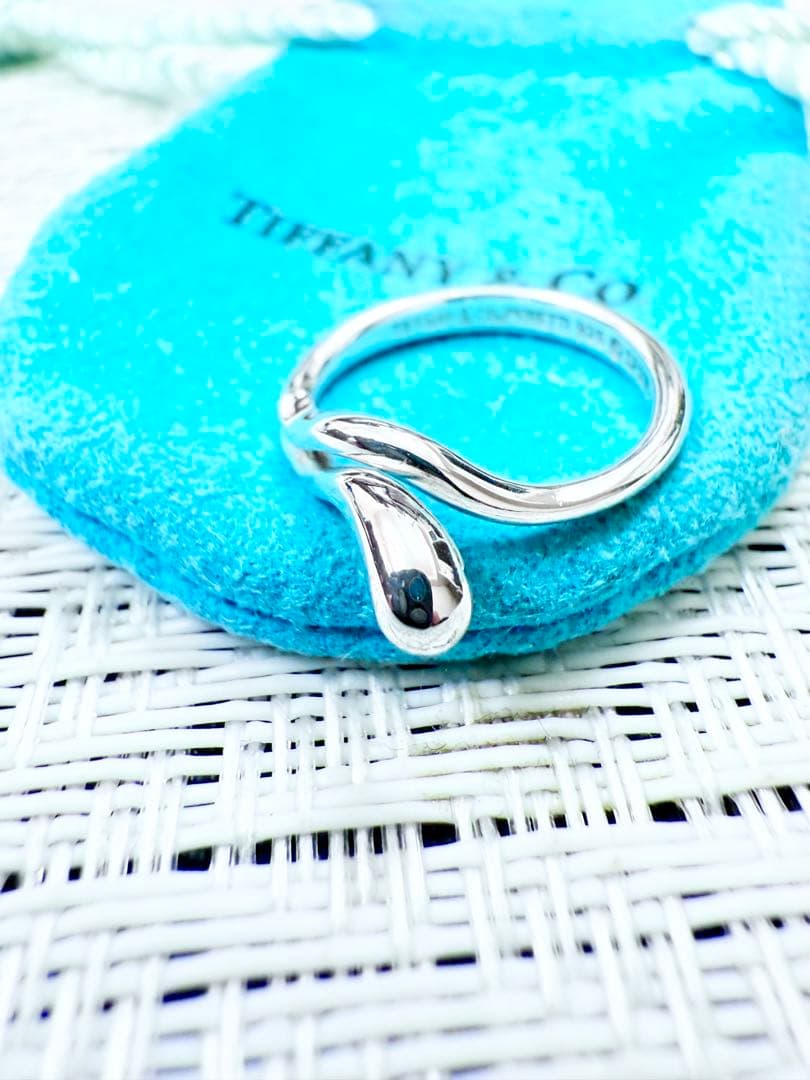 ティファニー 指輪　10号 ティアドロップ エルサ・ペレッティ　リング 研磨済