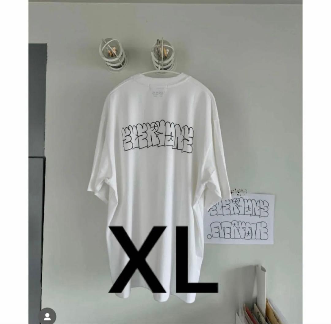 everyone j.30000 logo tee (WHITE) XL