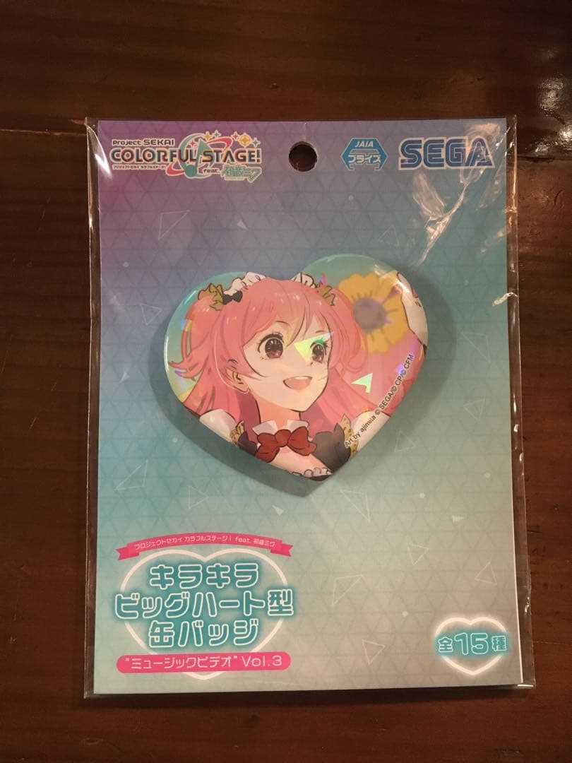 即購入OK】プロジェクトセカイ キラキラビックハート型缶バッジ 桃井