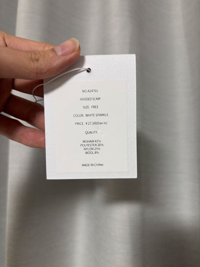 レッグウェア ORIMI HOODED SCARF