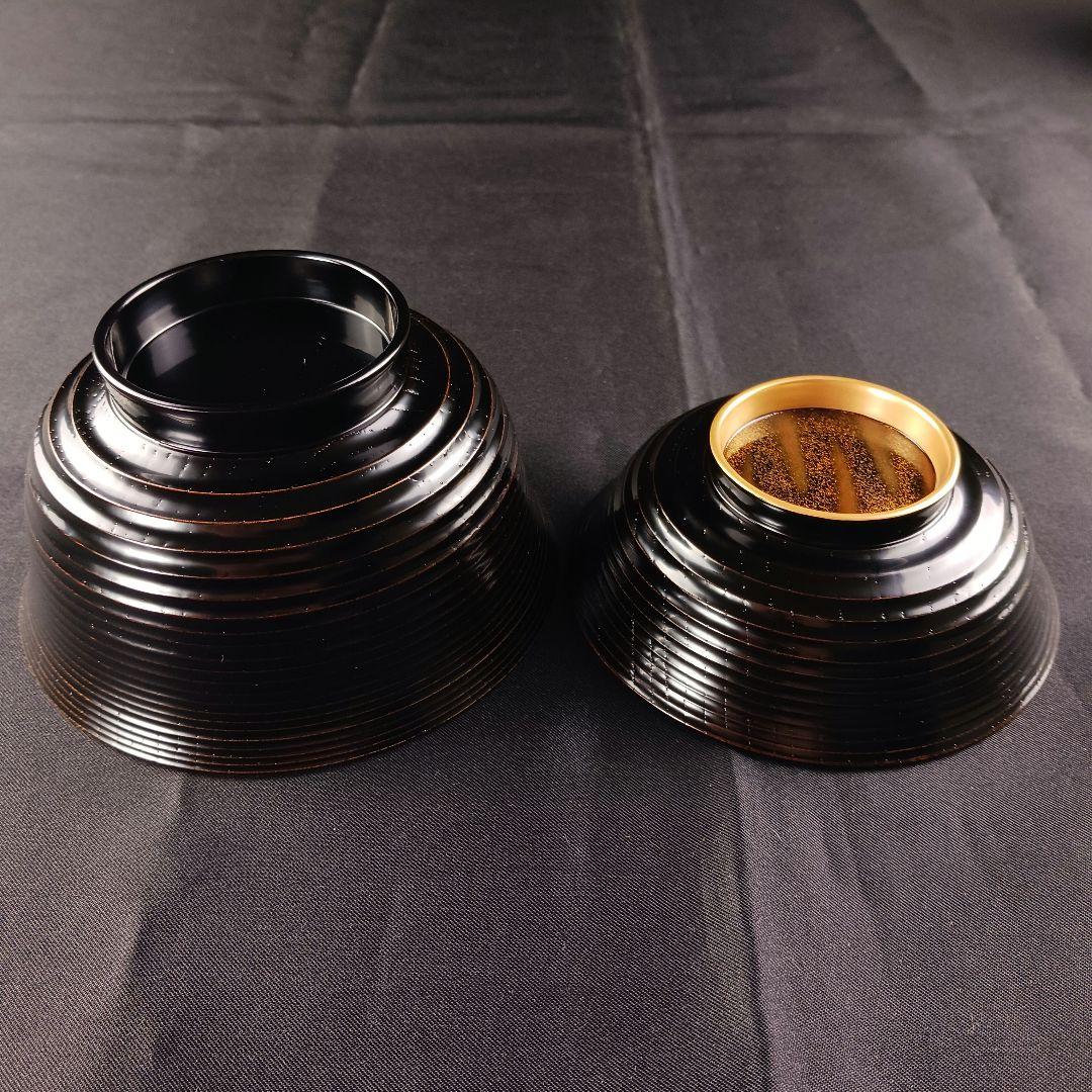 専用Y3112-3 懐石道具 漆器 金彩 金梨地 煮物椀 7客 共箱