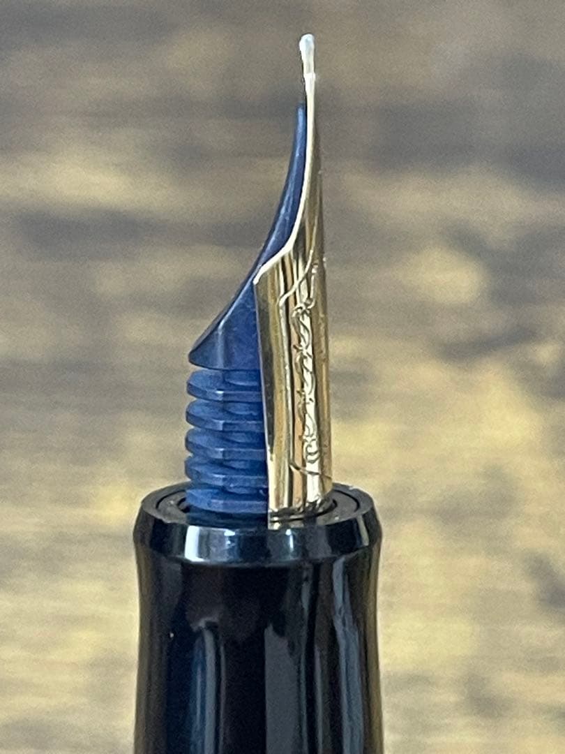 試筆のみ 1995年製 SF 細軟字 74 14金 JIS刻印 万年筆