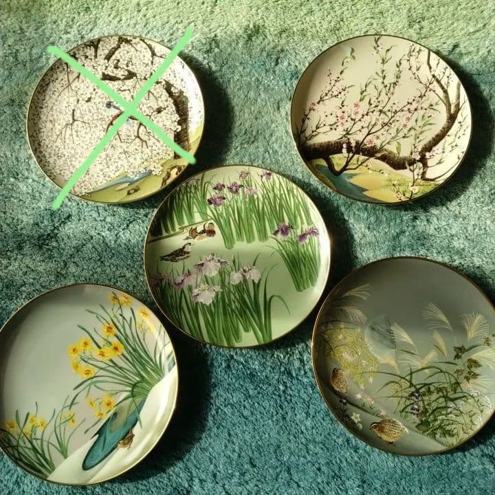 79年製 フランクリン・ポーセリン限定版5枚セット絵皿新品未使用美品アンティーク