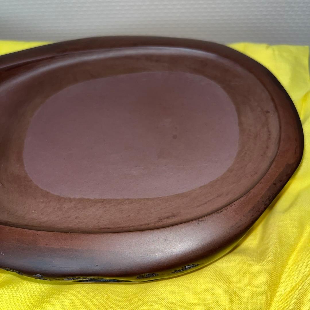 ⭕️希少 宮崎県 紅渓石硯 自然硯 二代目 羊堂 相馬羊堂 - 書