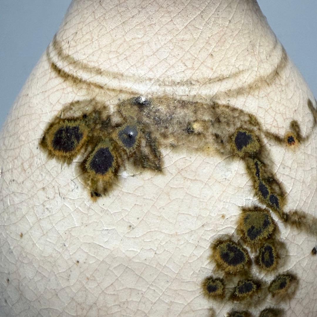 李朝 粉青沙器 鉄絵葡萄文徳利 古美術 蒐集家放