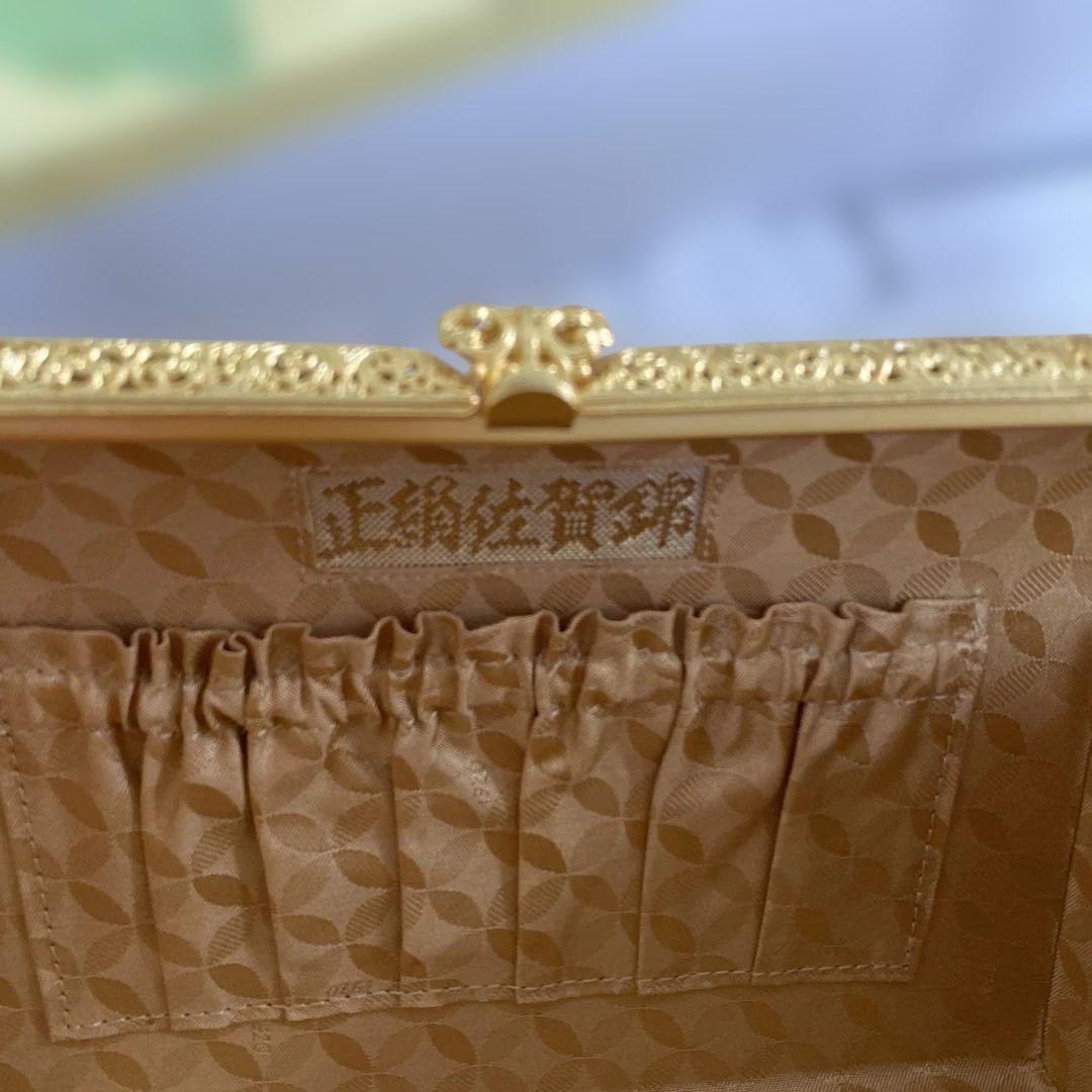 佐賀錦　伊と忠　正絹　和装小物　着物　草履&バッグ　セット　金色　フォーマル