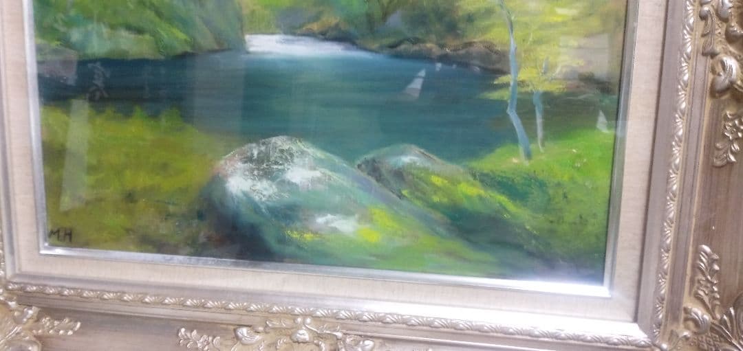 堀場道明の油彩画F10号です素敵な作品です