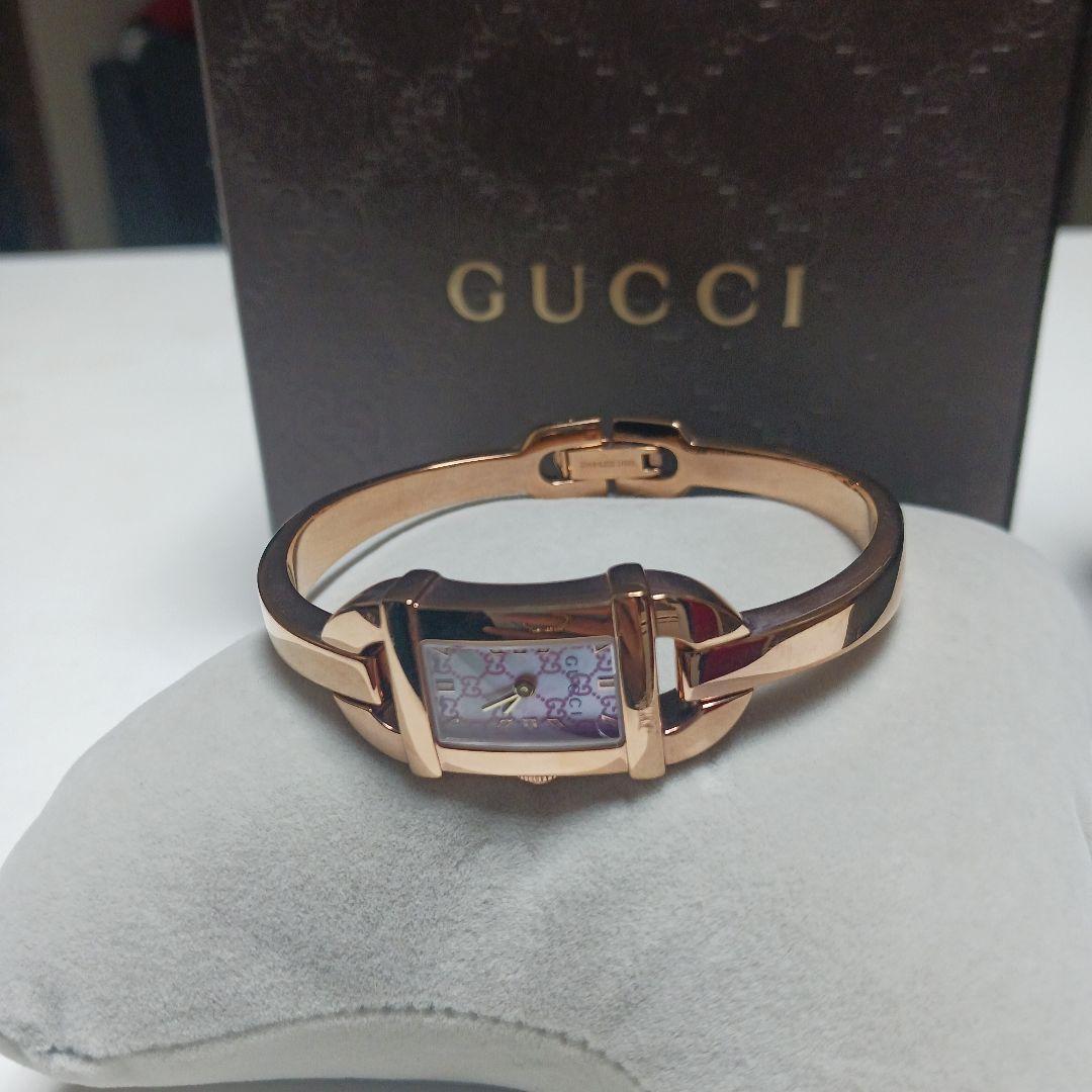 GUCCI 腕時計 型番6800L ゴールド レディース 箱付き