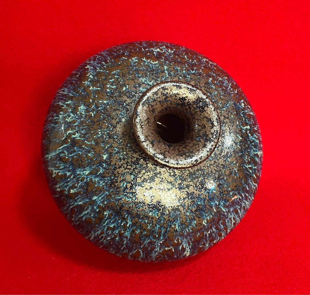 台灣 漢聲窯 林三江 丁丑年作 飾壺 花器 花入 陶器