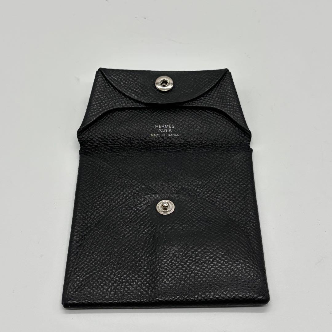 HERMES ケース バスティア レザー ヴォー エプソン ブラック