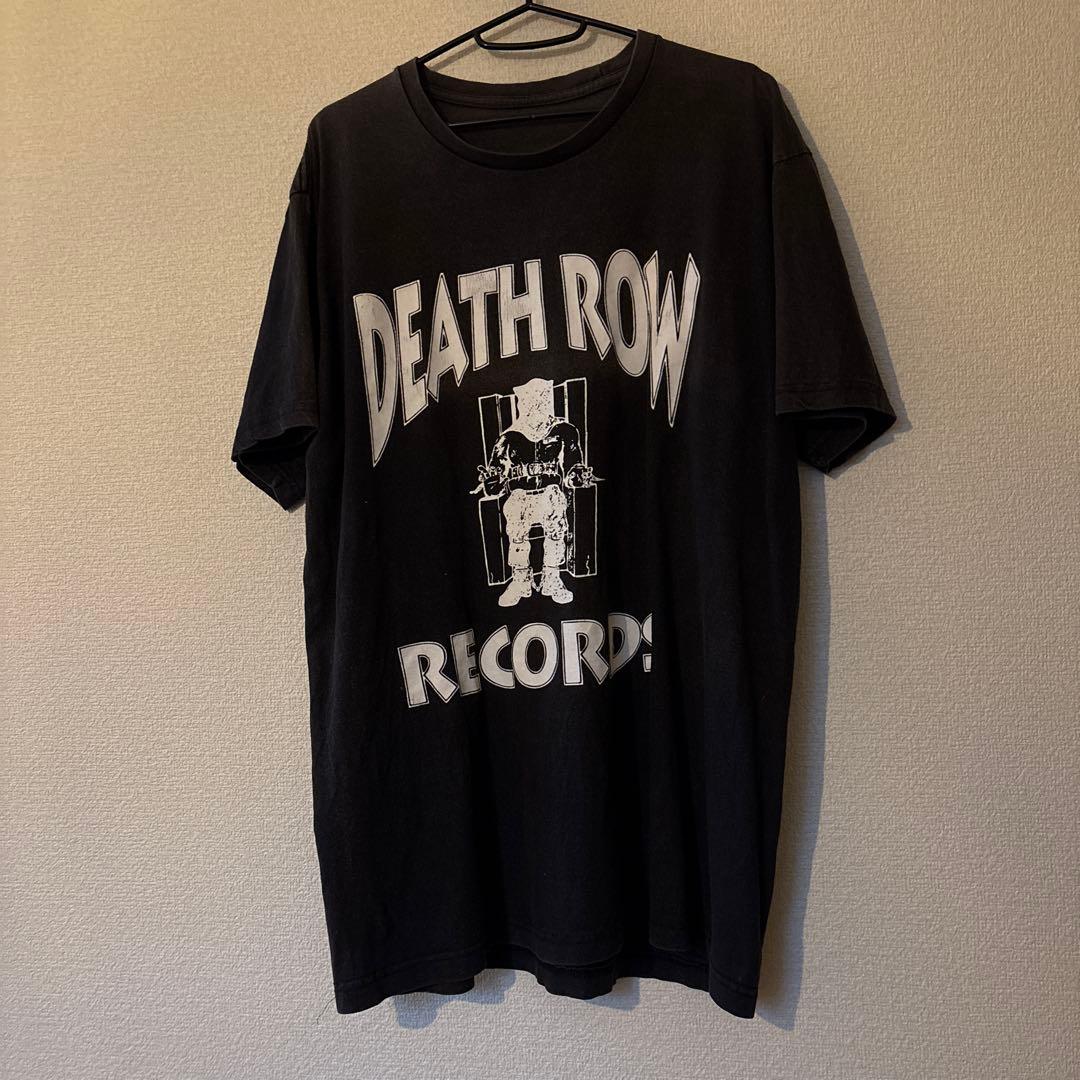 DEATH ROW RECORDS ブラック Tシャツ Death Row Records / デス・ロウ・レコード - LOGO Tシャツ(ブラック