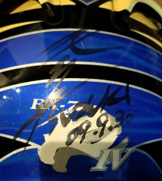 【北川選手サイン入り】Arai RX-7RR4 キタガワ フルフェイスヘルメット