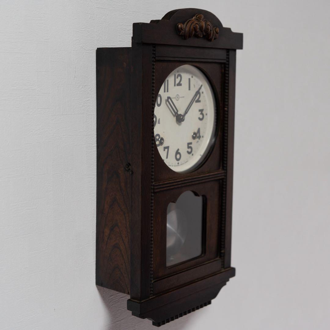 精工舎　振り子時計　昭和レトロ　オーバーホール済　動作品