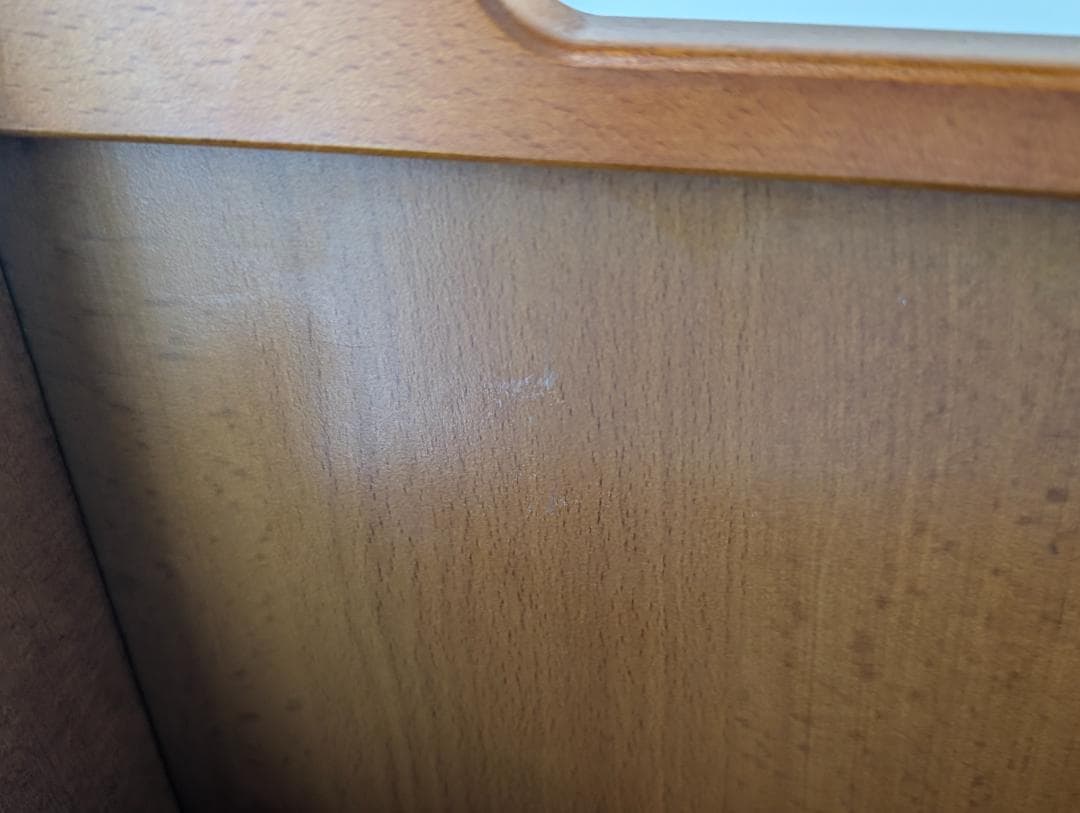 オールドカリモク ビンテージ マガジンラック 2段 ウッド×ラタン 美品