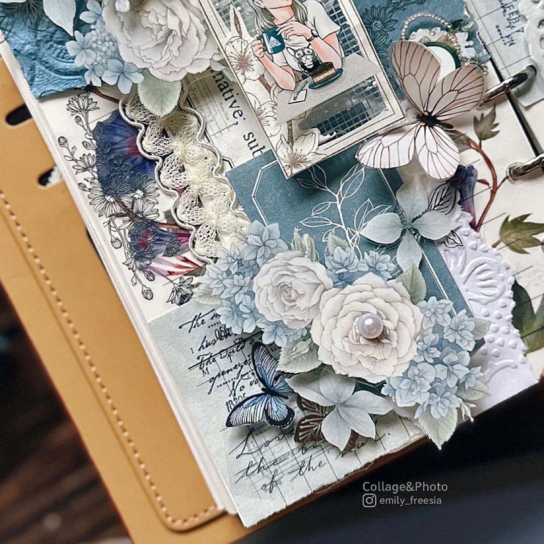 loidesign《玉香 - 白玫瑰》海外マスキングテープ　マステ 【1348】