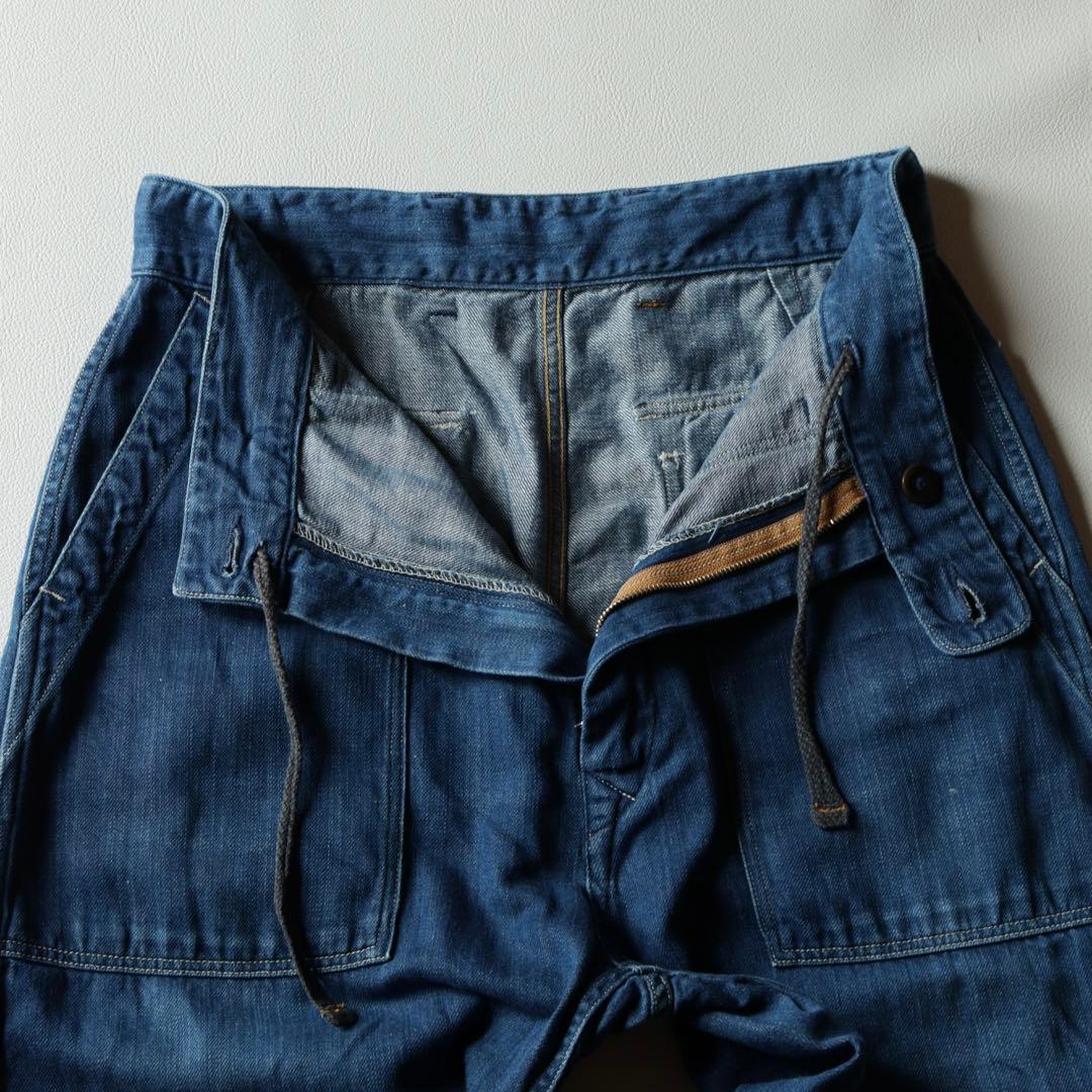 専用商品5181【美品】45R 小麦デニムの908ベイカーパンツ（加工） リネン