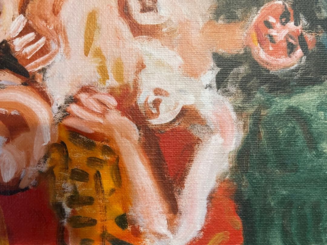 梅原龍三郎　裸婦　肉筆