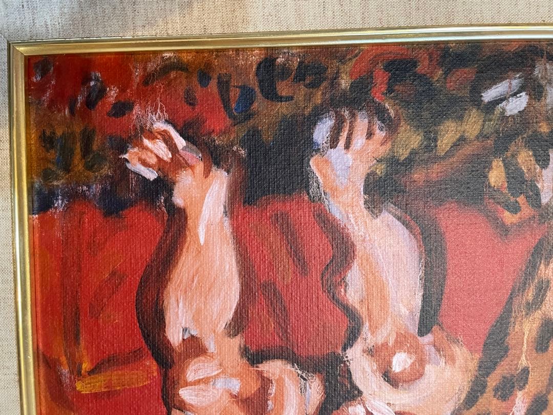 梅原龍三郎　裸婦　肉筆