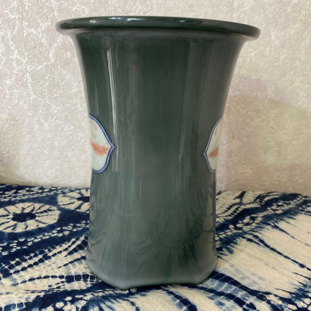 真葛香山 赤絵龍 蘭鉢 植木鉢 盆栽