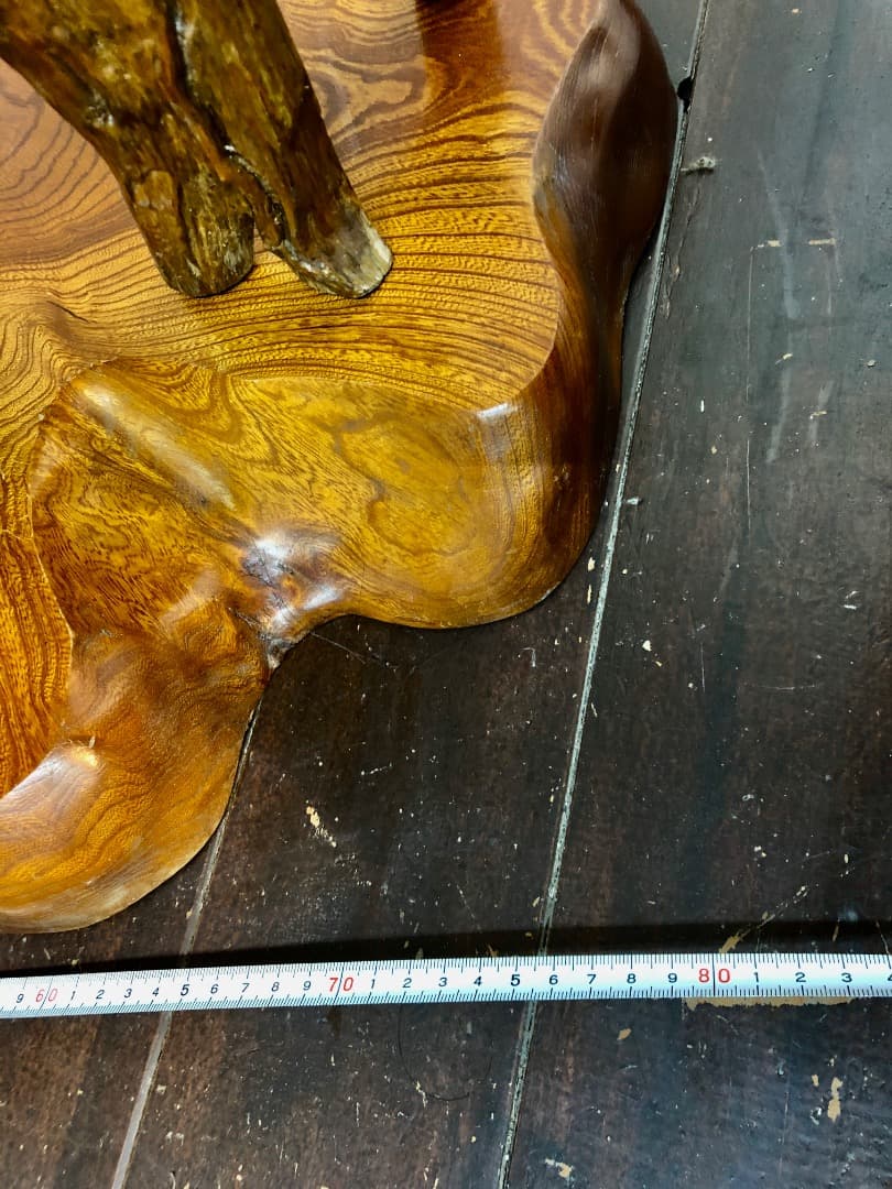 手渡し限定】自然木のアートオブジェ 飾り 昭和レトロ 古民家 床の間