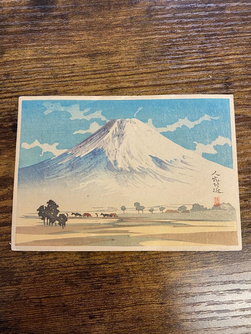 レトロ木版画？セット 自然・城・冬の風景まとめ10枚入手困難で希少