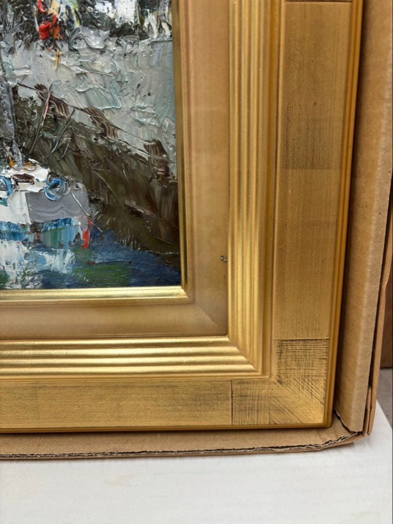 油絵 渡部ひでき F6 フランクフルト